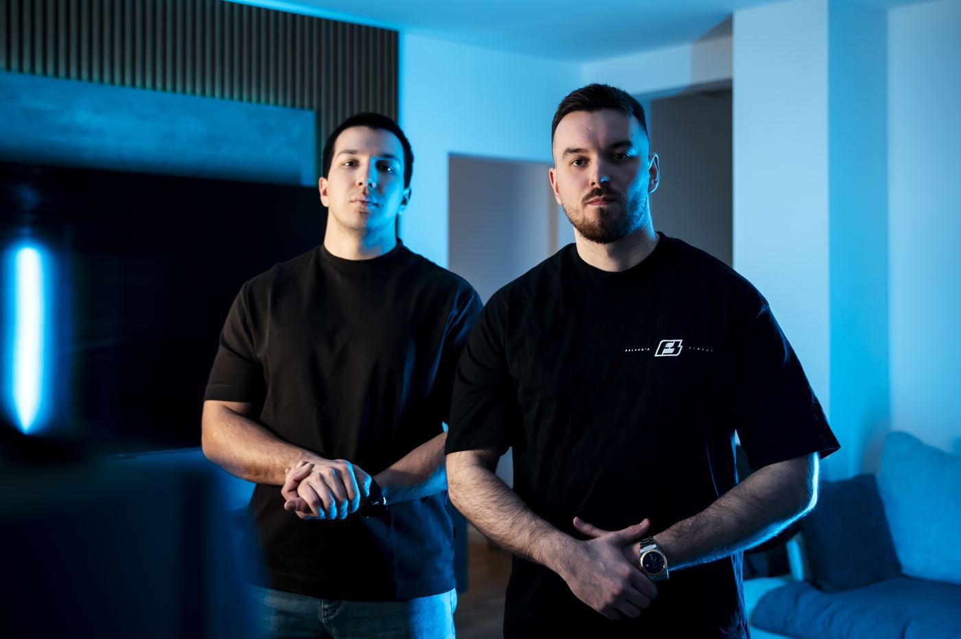 Karlo Tonković i Martin Trgovec-Greif u studiju